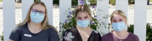 Photo of Drew WIlcox, Taylor Millman and Summer Lapierre.