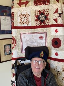 Sonny Moore was a recipient of a Quilt of Valour.