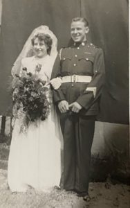 Irene Haslam's wedding photo.