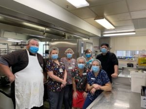 Photo of kitchen staff at the Manor